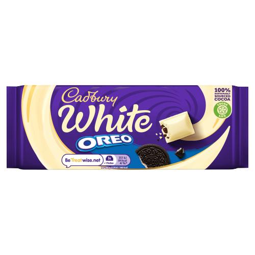 Cadbury Oreo White Chocolate Bar 120g RRP 1 CLEARANCE XL 89p or 2 for 1.50